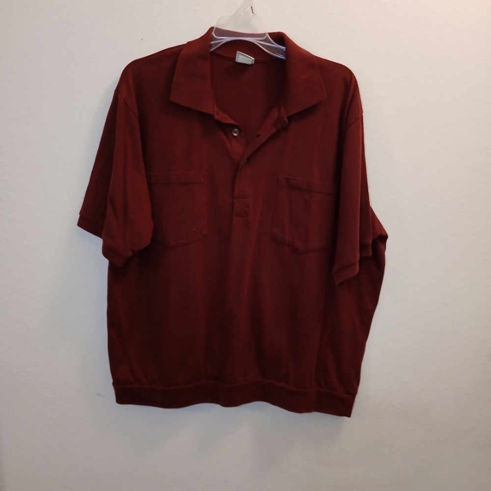 Haband Polo Shirt Size XL Men's Burgundy